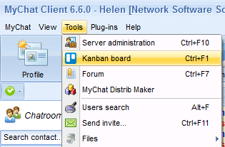 Entering the Admin panel, Kanban board and forum