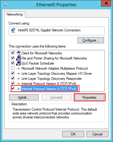 Setting up IP properties