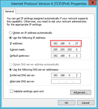 Configuring IP address in MyChat