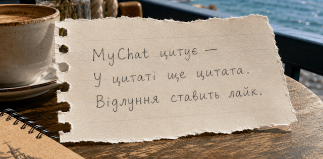 MyChat цитата