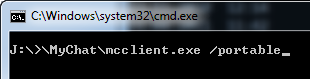 «переносная» (portable) версия клиента чата MyChat