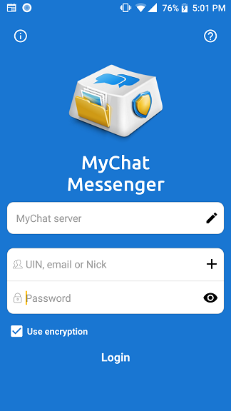Authorization in MyChat Client for Android