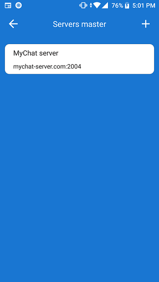 Common contacts list in MyChat for Android
