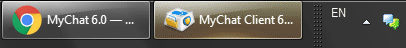 MyChat icon flashing on the taskbar during the new event
