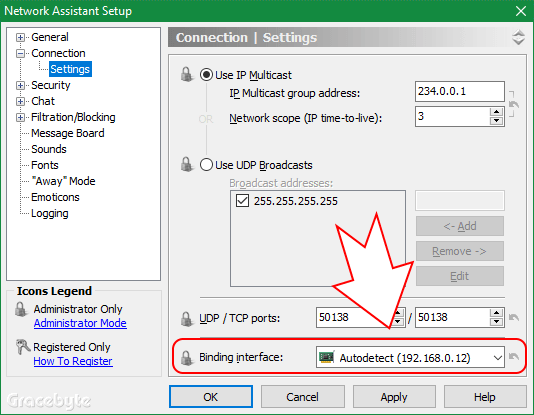 Network Assistant automatic configurator